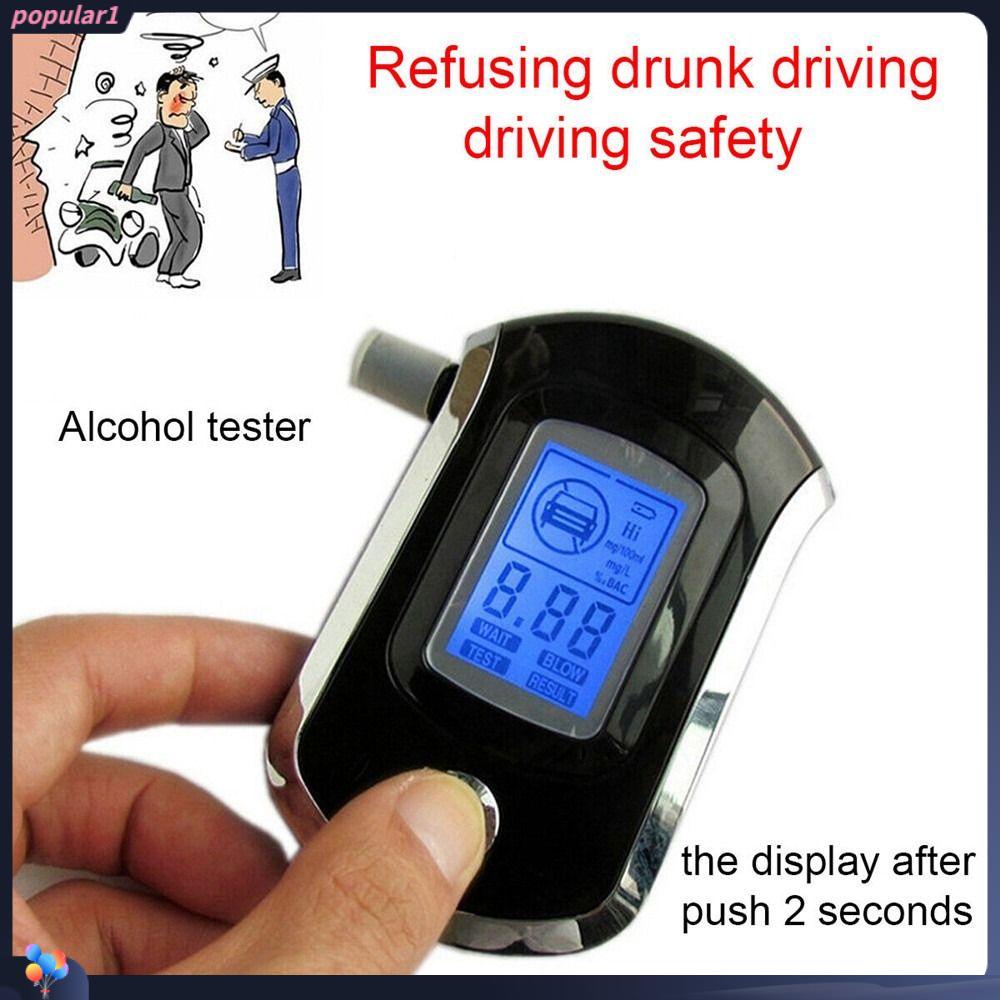 POPULAR Alkohol Analyzer Portable Breath Police Breathalyzer/Alat Ukur Napas Polisi