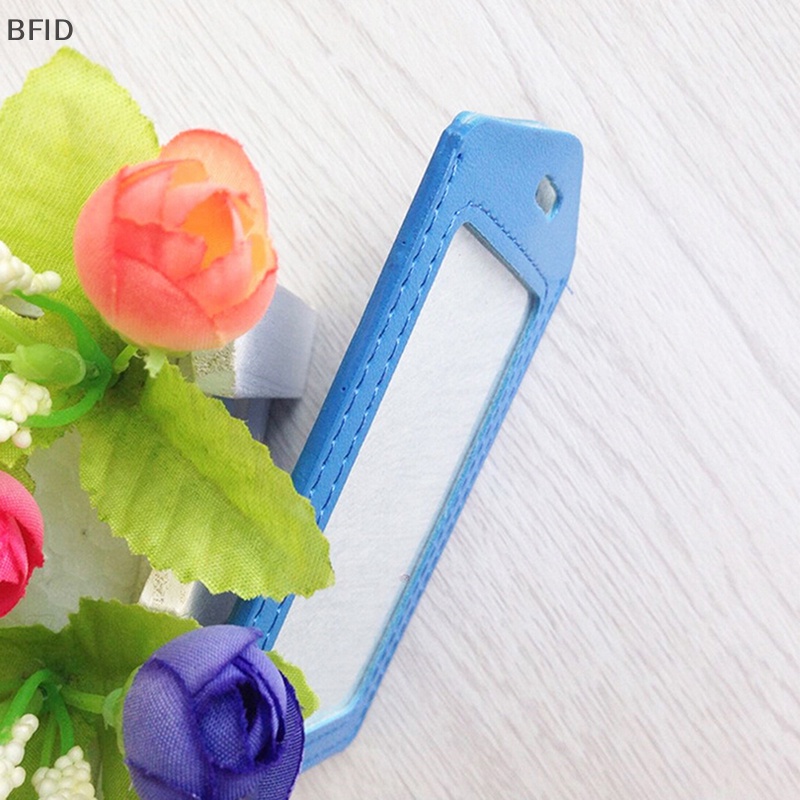 [BFID] 1pc PU ID Holders Case Nama Badge Card Holder Dengan Lanyard Kalung [ID]