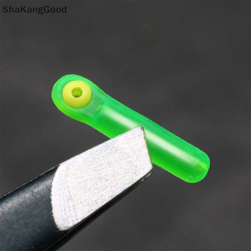 100pcs 10mm 11mm 12mm 13mm rujiouble core pelampung duduk silikon double power hijau neon rapatan ketat garis set aksesoris perlengkapan pancing dalika