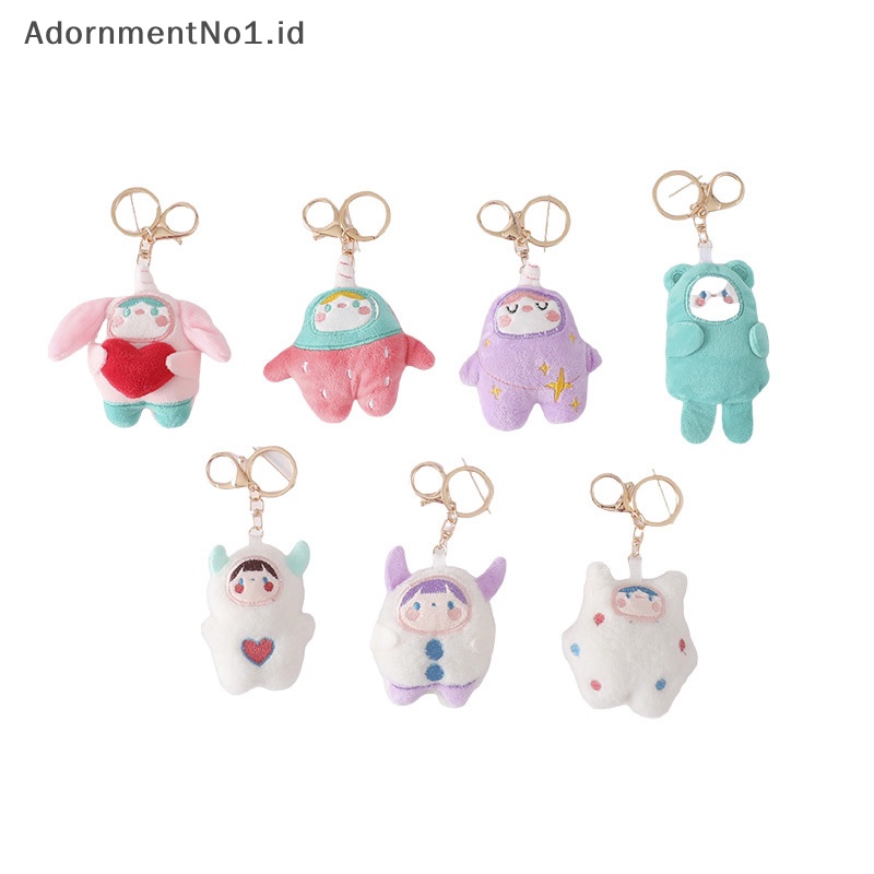 [AdornmentNo1] Kartun lucu Plush Keychain boneka lembut Kawaii boneka mainan tas liontin kreatif Keyring dekorasi rumah untuk anak hadiah