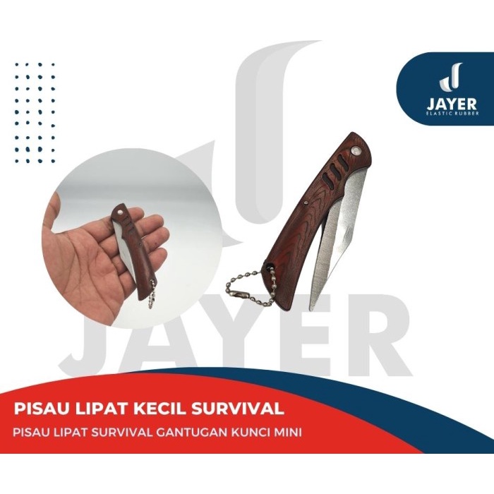 Gantungan Kunci Piso lipat Survival 16 cm pisau saku