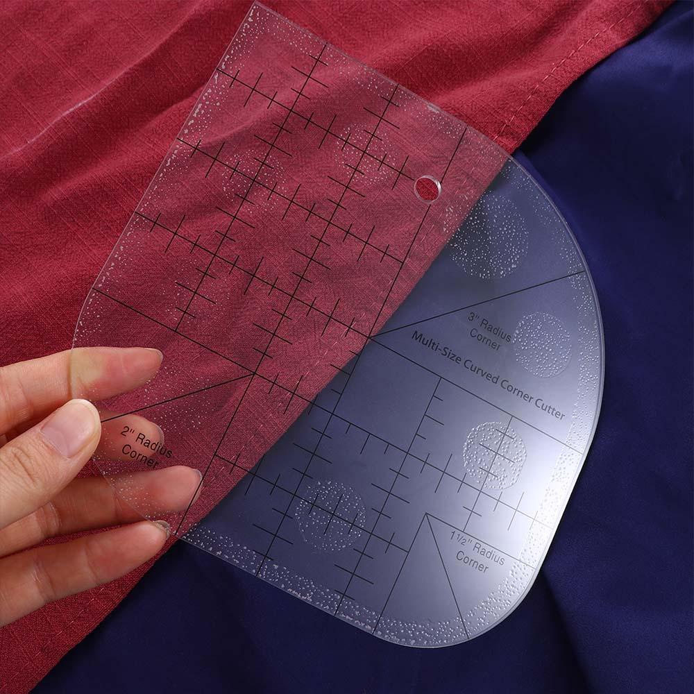 FISHSTICK Curve Ruler Desainer Akrilik Multifungsi Desain Pakaian Quilting Alat Jahit Tepi Bulat