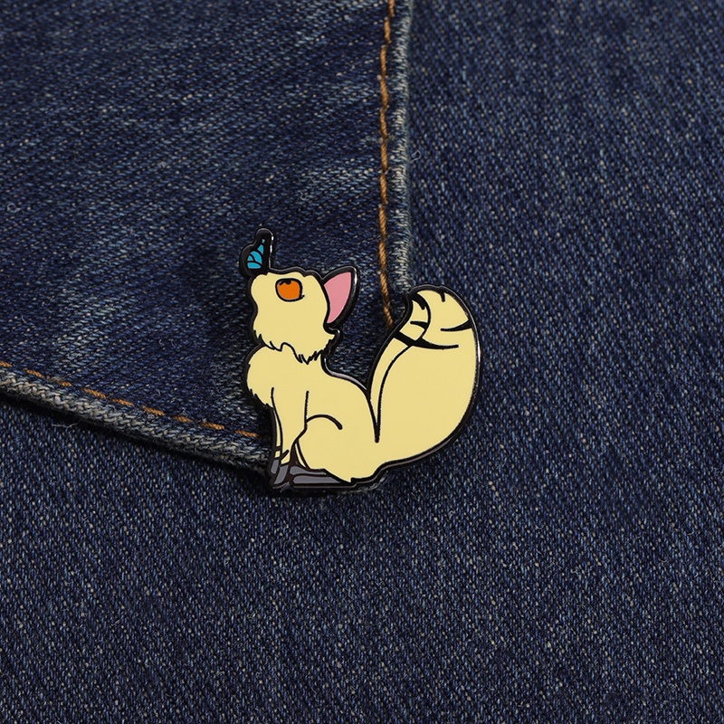 Kartun Anime Kucing Enamel Keras Lencana Bros DIY Ransel Kerah Lapel Pin Perhiasan Hadiah Fans Bros