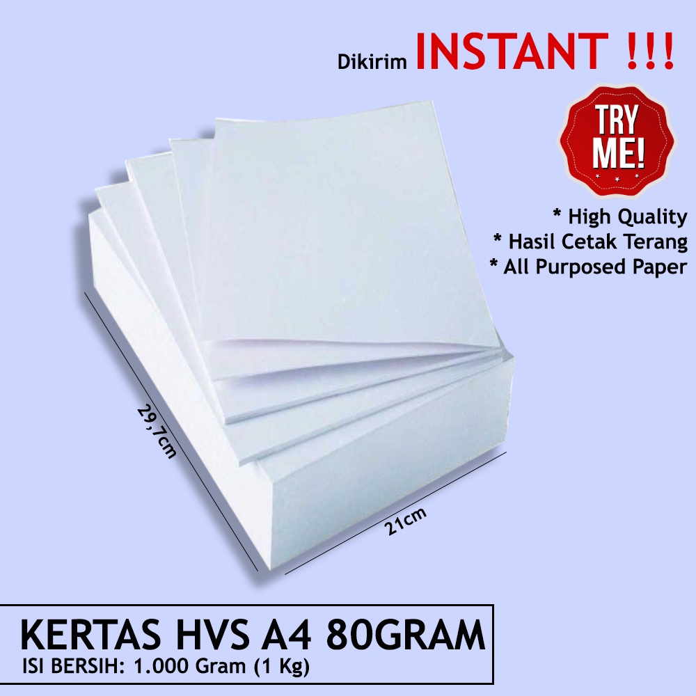 

Kertas HVS A4 80Gram