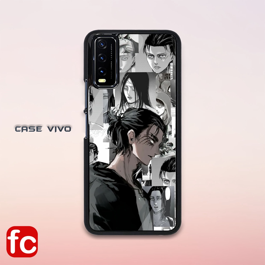 Case Glossy HD Vivo Y12s Y20 Y20S G Y20i Y20T Y12A [FR46] Anime Aot Attack On Titan Pic HD Casing Ki