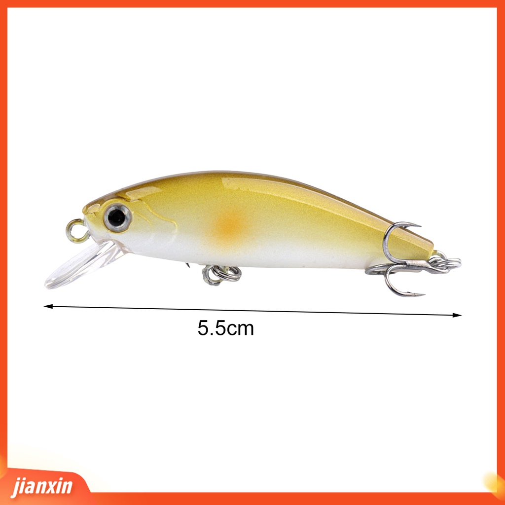 (In Stock) 5.5cm /6.5g Umpan Pancing Simulasi 3D Fisheye Trembling Decoy Kait Tajam Mencegah Lolos Universal Memancing Umpan Umpan Ikan Kecil Bawah Air Umpan Keras Perlengkapan Memancing