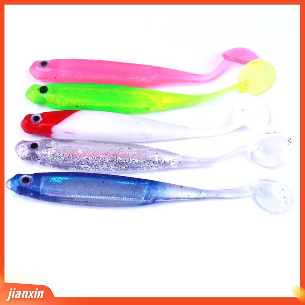 (In Stock) Umpan Pancing Buatan Soft Worm Swimbait Jig Head Fly Silicon Alat Karet