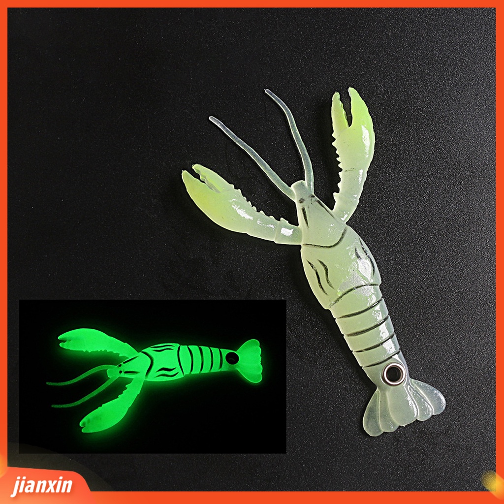(In Stock) 9.5cm /6g Umpan Pancing Simulasi Tinggi Menggoda Penembus Kuat Luminous Liitle Lobster Shape Lembut Palsu Lure Fishing Tackle