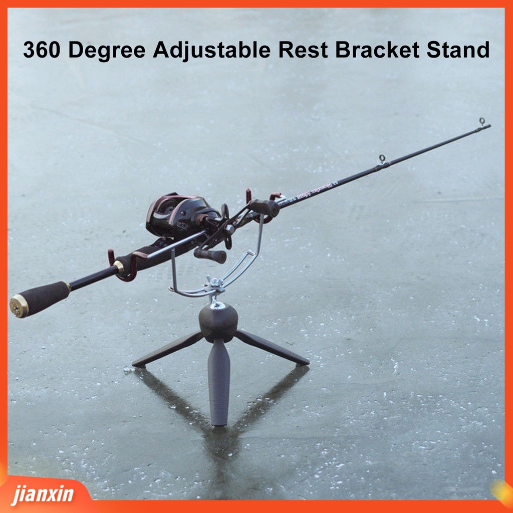 (In Stock) Fish Pole Holder Strong Load-bearing Adjustable Angle Support Rod Metal Vertical Lipat Es Pancing Holder Angling Tools
