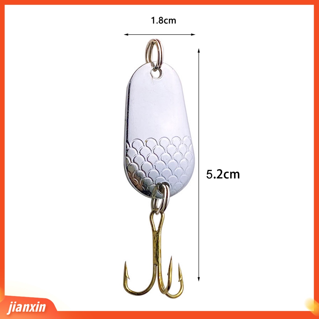 (In Stock) 2 Pcs 5g Memancing Umpan Tajam Treble Hook Keras Payet Spinner Umpan Metal Spinner Sendok Trout Memancing Umpan Untuk Air Tawar Air Asin