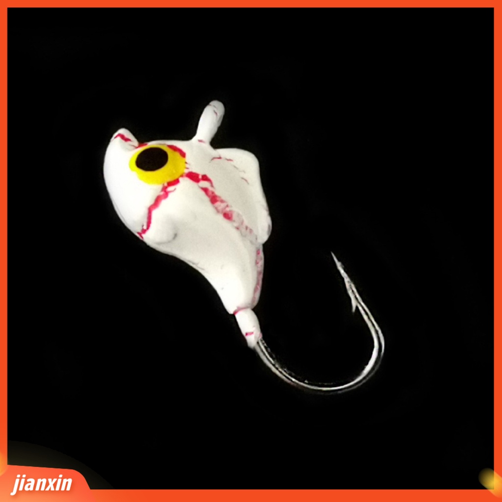 (In Stock) 18Pcs/Set Es Umpan Pancing Berbentuk Lumba Kait Tajam Warna-Warni Buatan Umpan Jig Kepala Aksesori Kait Kecil Untuk Outdoor