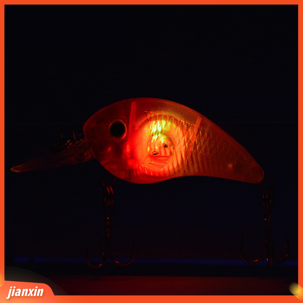 (In Stock) Lampu LED Simulasi Bentuk Ikan Umpan Pancing Outdoor Lure Tackle Tool Dengan Kait