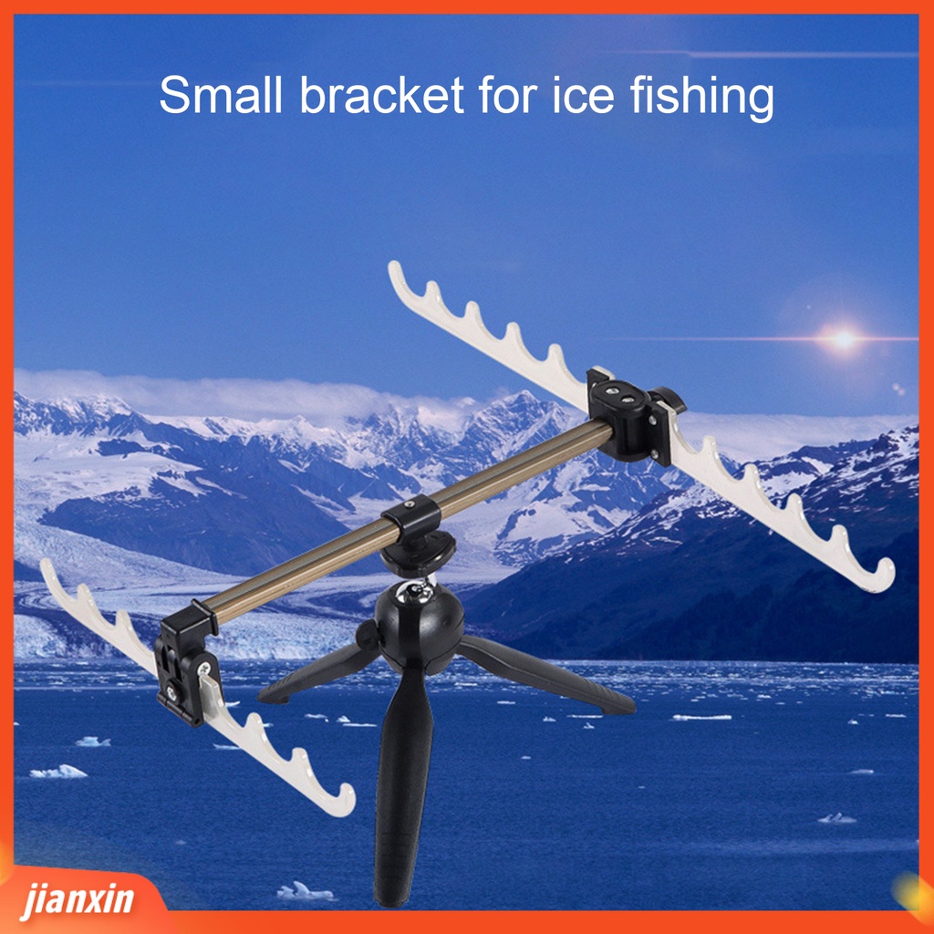 (In Stock) Portable Luminous Ice Fishing Rod Bracket Holder Alat Pancing Tiang Ikan Stand Tackle