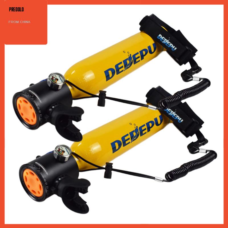 [Predolo] 2x Tangki Scuba Mini Underwater Breath Diving Peralatan Snorkeling Perlengkapan Diving