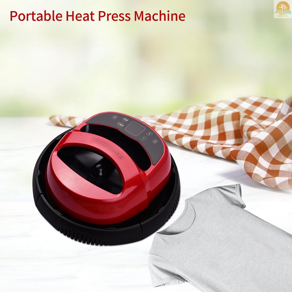 In Stock Mesin Press T Shirt Printing Easy Heat Transfer Press Machines Sublimation Mesin Multifungsi HTV Vinly 12x10.1in Portable Hand Free Untuk Tas Baju Topi Bantalan Blan