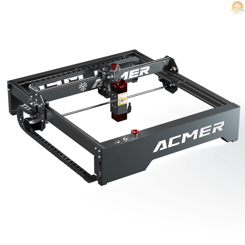 In Stock ACMER P1 Laser Engraver 10W Laser Cutter Mesin Ukir Ukiran Ukiran Tinggi Kecepatan 400x410mm Area Ukiran Dengan Motherboard Pintar Dukungan Offline Wifi APP Bekerja Untuk