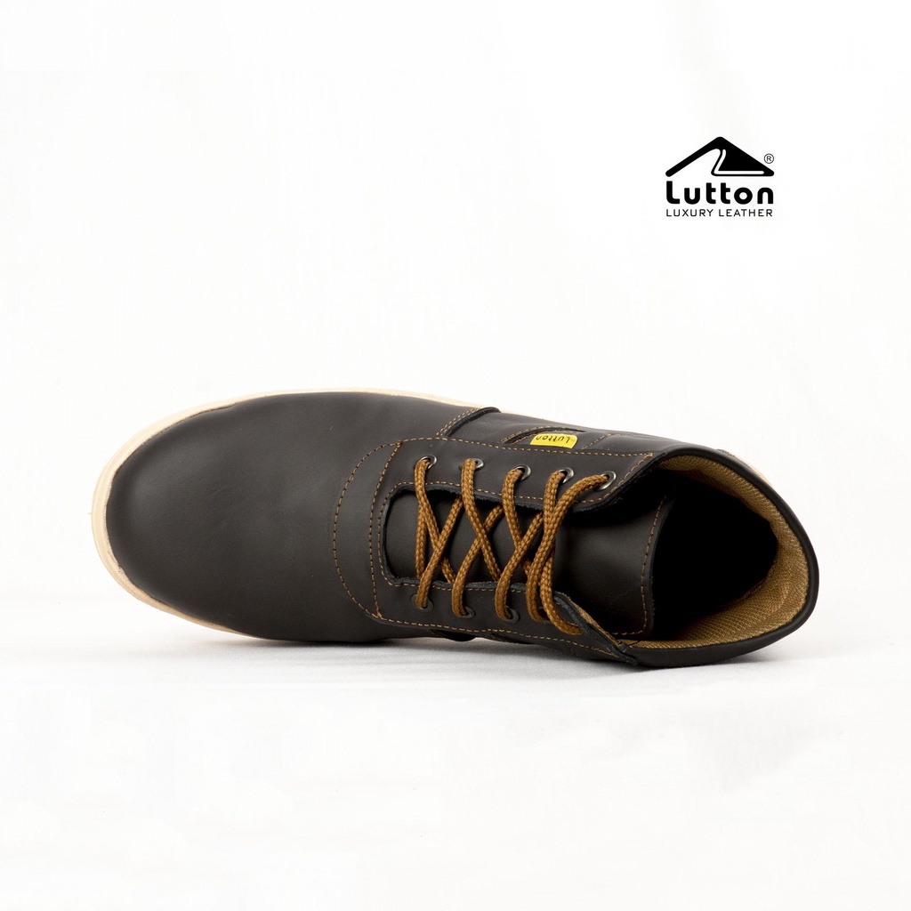 SEPATU SAFETY PRIA BOOT KULIT ASLI - BOOT KULIT TALI