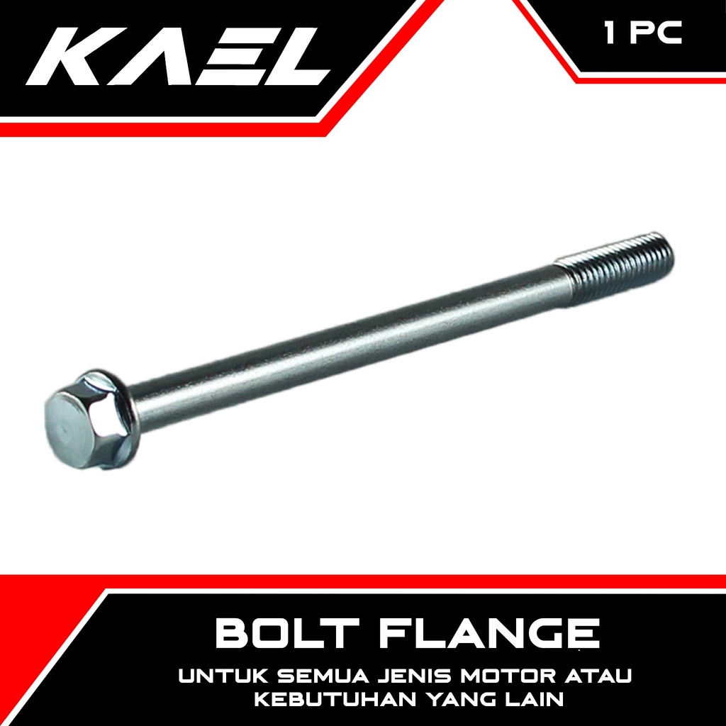 Bolt Flange K8 Kunci 8 M6x90  6x90  Baut Baud Topi