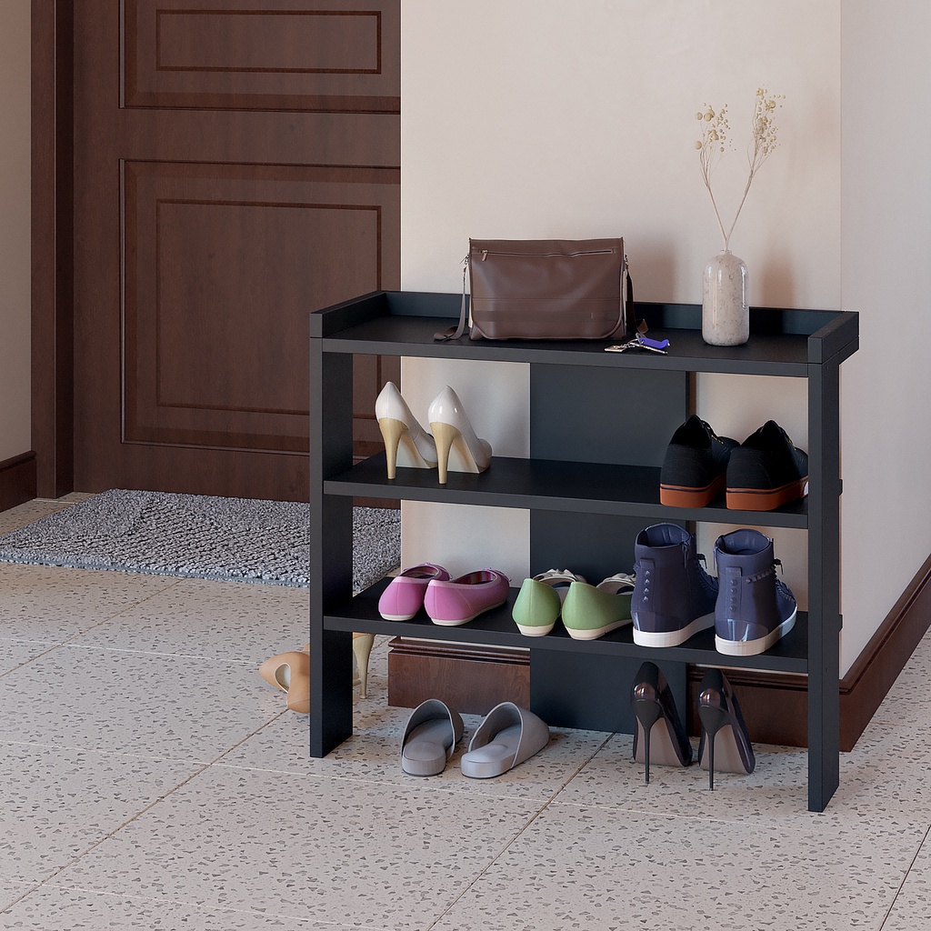 RAK SANDAL MINIMALIS RAK SEPATU SERBAGUNA RAK KAYU DINDING MODERN RAK SUSUN KAYU RAK HIASAN RUMAH TE