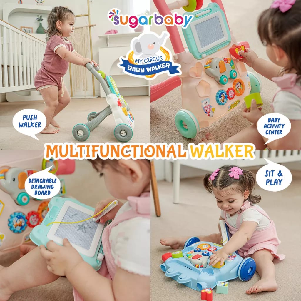 Sugar Baby My Circus Push Walker | Baby Walker