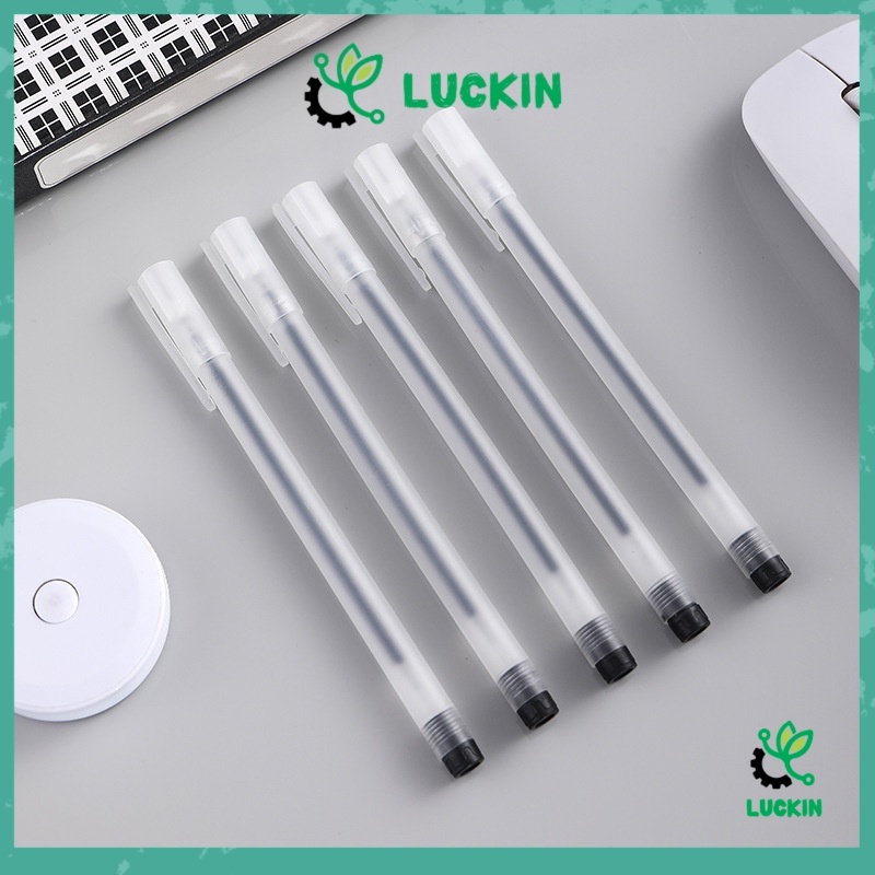 

Luckin Pena Pulpen Tinta Gel Cair/Pulpel Gel 0.5mm Bolpoin Pena Pulpen Tinta Gel Cair Pena Transparant Pen Gel