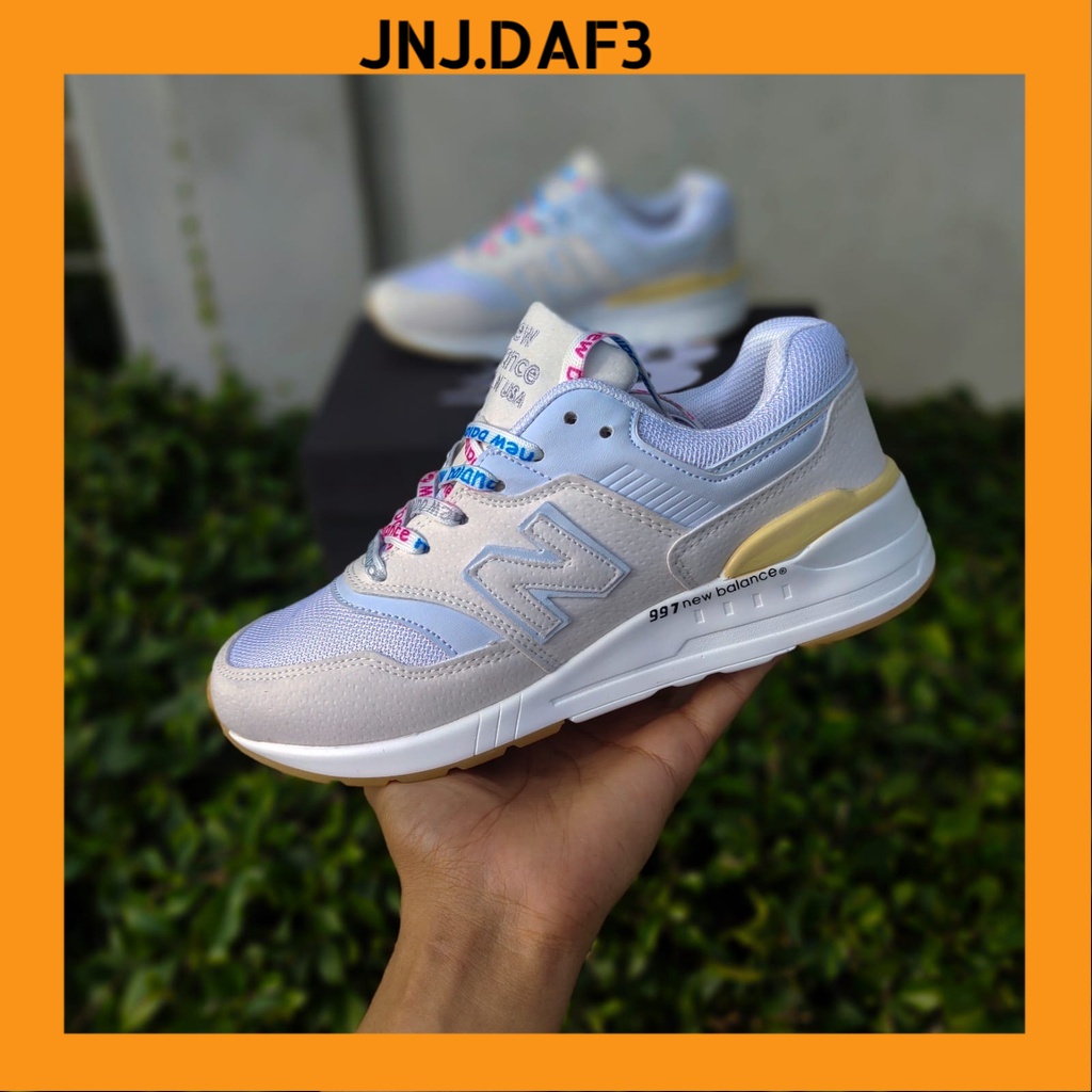 7.7 MEGA SALE SEPATU SNEAKERS WANITA NEW "NB" 997 ABU PINK ORIGINAL SEPATU RUNNING DEWASA SEPATU CEW