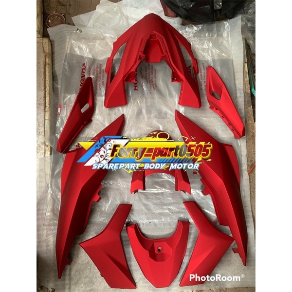paketan depan vario 160 full body halus vario 160 k2s 2022 original merah dof