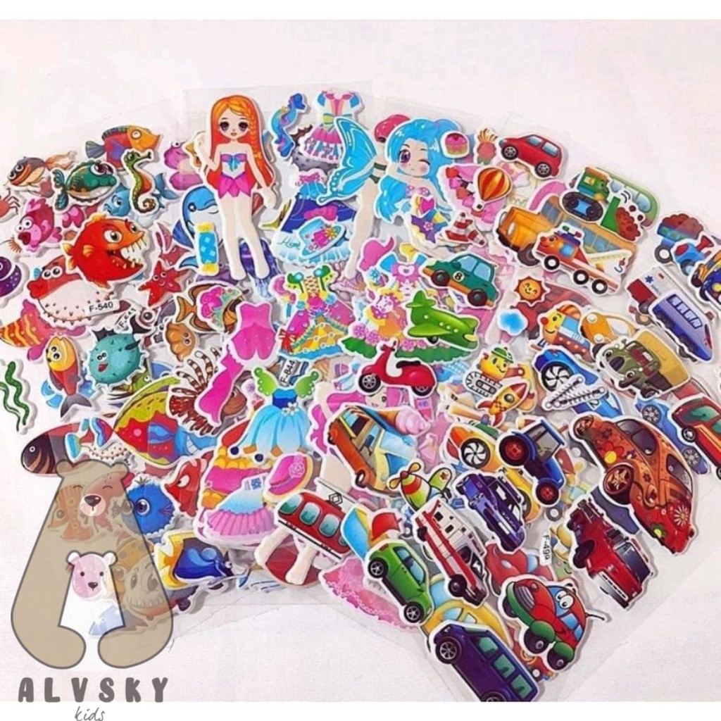 

MAINAN STIKER ANAK TIMBUL 3D / STICKER ANAK PEREMPUAN / STIKER ANAK / STICKER TIMBUL 3D RANDOM 3