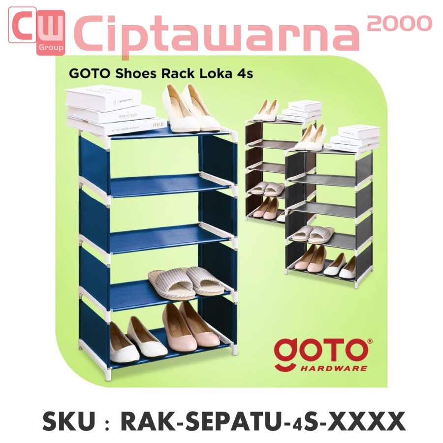 Kasa Rak Sepatu Kain Portable Susun Shoes Rack Lemari Serbaguna - 4S CW2H