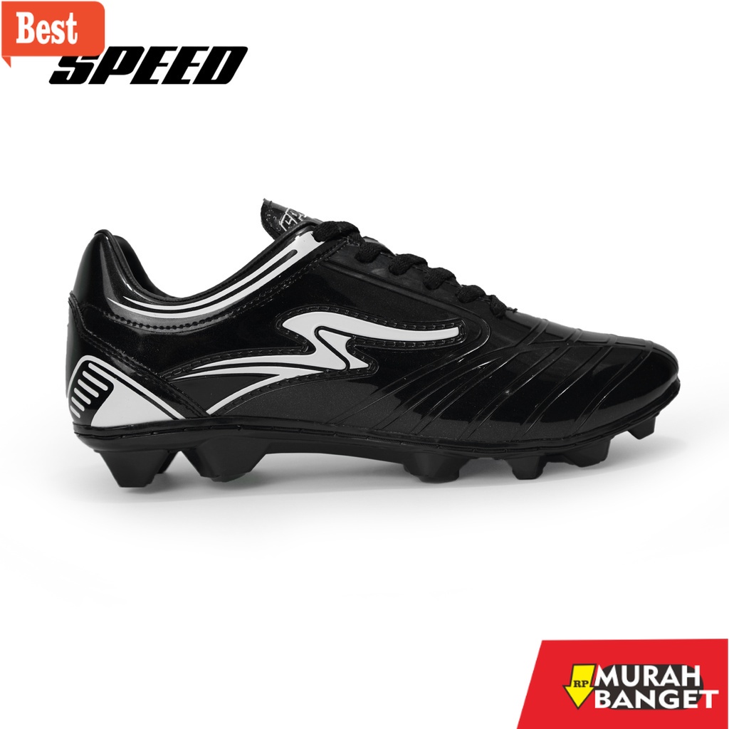 Sepatu bola terkeren- Speed - Sepatu Bola Cansas  Hitam Putih - Sepatu Bola Pria