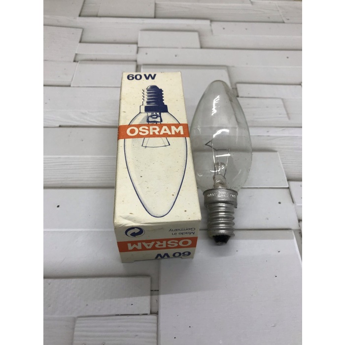 Lampu Bohlam Pijar Candle E14   60 Watt Bening