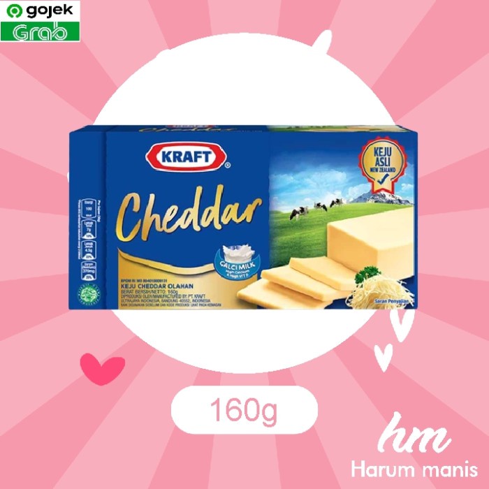 

Kraft Keju Cheddar 160 gr