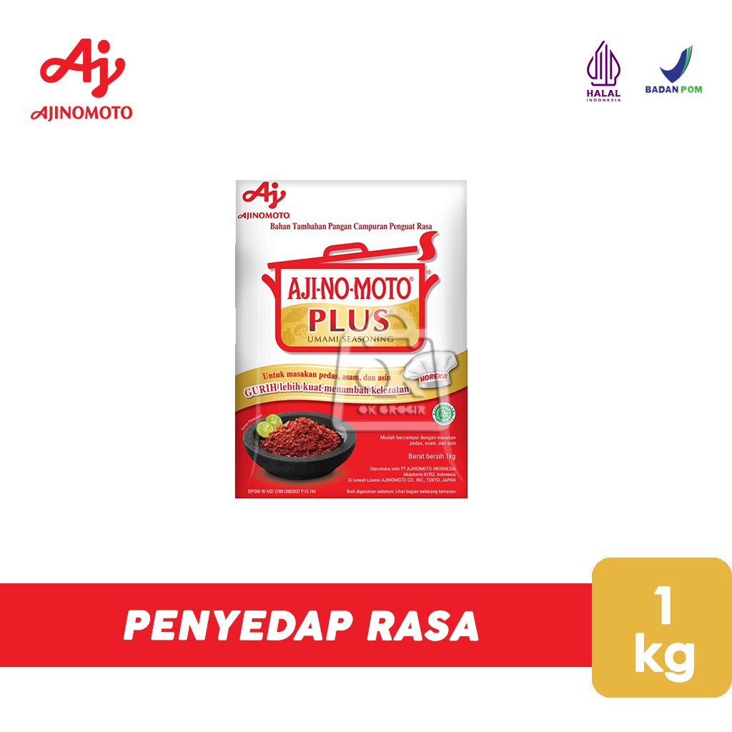 

Penyedap Rasa Ajinomoto PLUS / Bumbu Masakan (1 Kg)