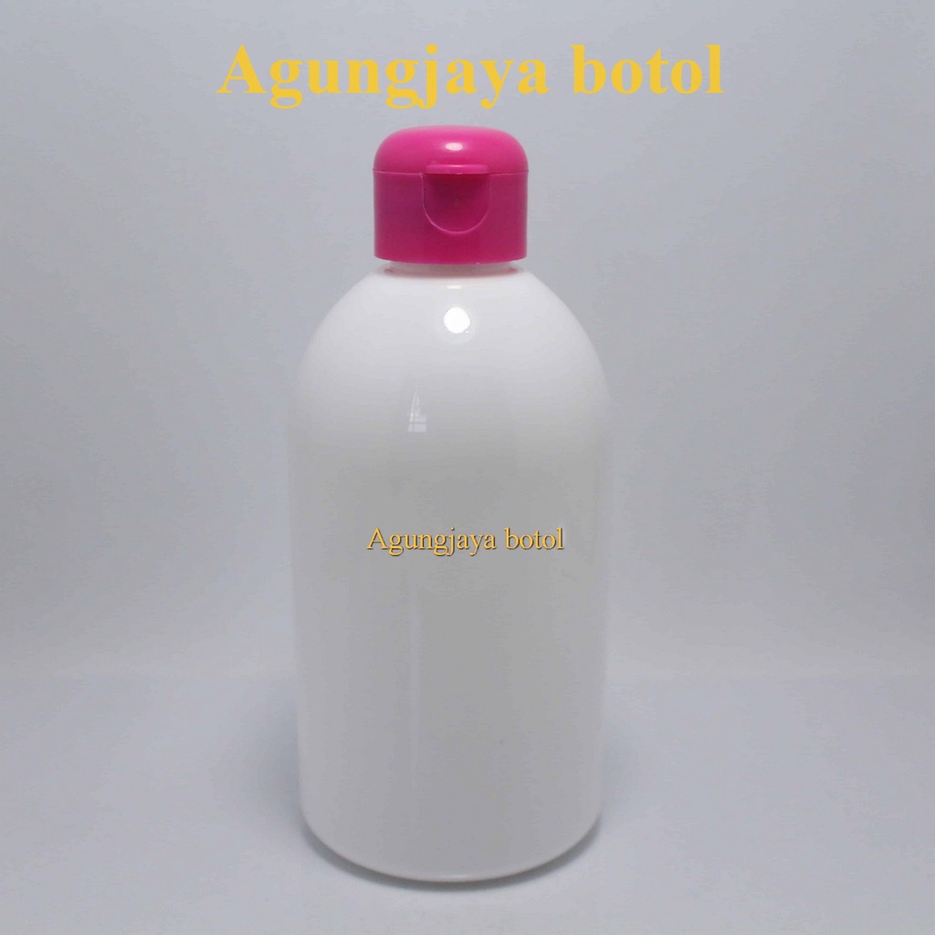 Botol Plastik 200 Ml Bulat Putih Tutup Fliptop / Botol Fliptop / Botol Sabun / Botol Toner / Botol S