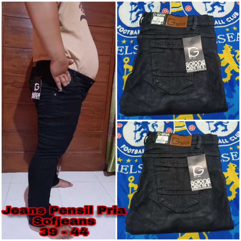 GOLONG JEANS PENSIL PRIA JUMBO/CELANA JEANS PRIA JUMBO/CELANA JEANS JUMBO