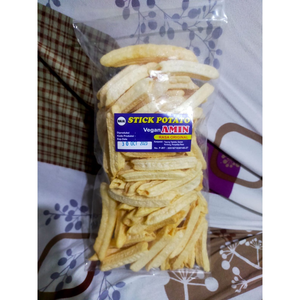 

Snack stik kentang-Stick Potato Amin Vegan Vegetarian ori