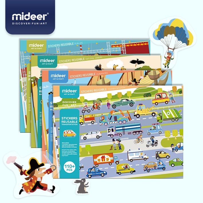 

Mideer Reusable Magic Electrostatic Sticker Pad Buku Stiker Ulang Anak