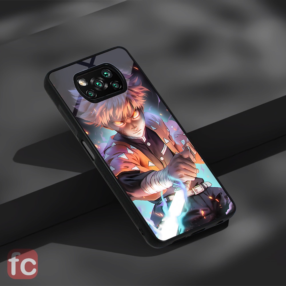 Custom case Glossy Poco X3 Pro Nfc |FR74| Xiaomi Poco x3 Tpu Efek Kaca Anime