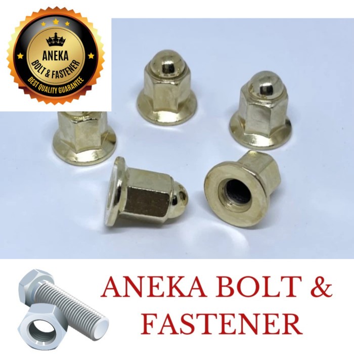 Mur Topi Knalpot M7 Tinggi Gold