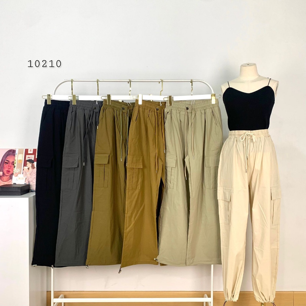 CELANA CARGO MORE TALI SERUT BAWAH VARIASI JOGER PINGGANG FULL KARET KELILING PREMIUM WANITA CELANA 