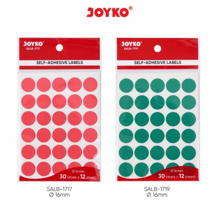 

label bulat warna stiker sticky notes -