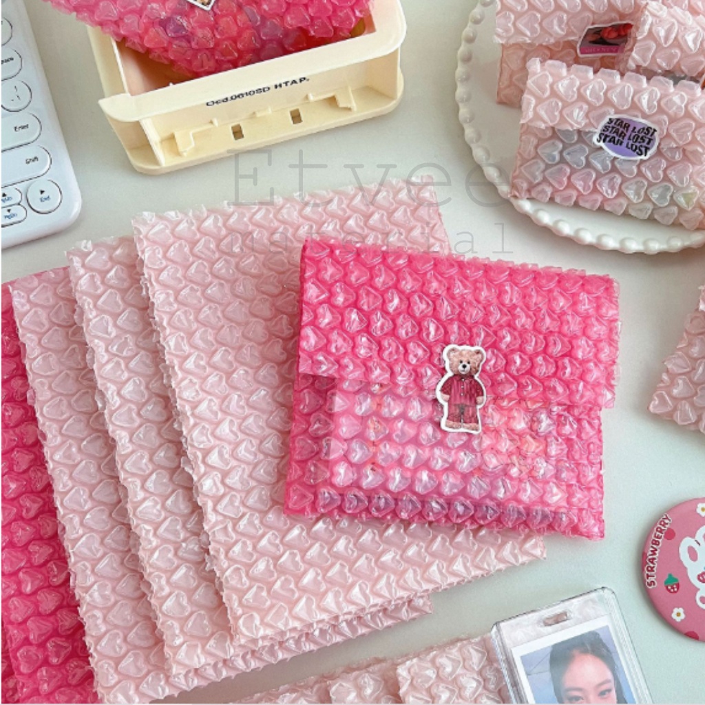 

5PCS - Bungkus kantong bubble wrap hati BESAR