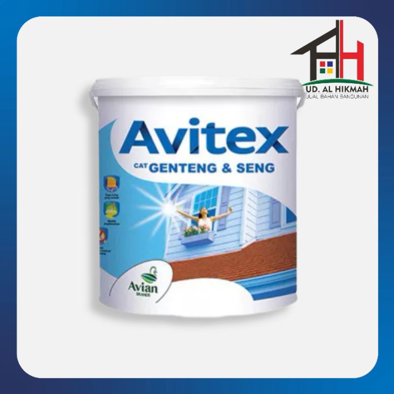 MUNFA_STORE CAT GENTENG DAN SENG AVITEX ROOF AVIAN 4 KG - AVIAN BRAND
