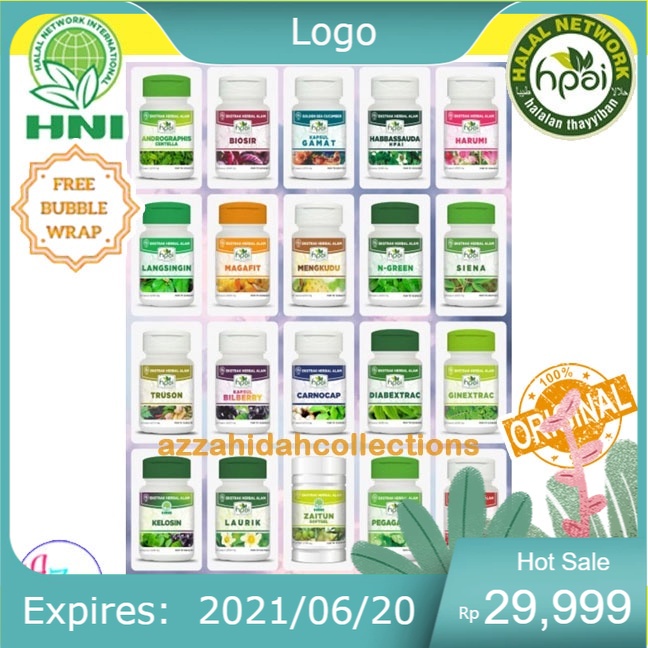 HNI HPAI - Katalog Produk Herbal - BILBERRY Andrographis BIOSIR Gamat CARNOCAP Harumi DIABEXTRAC N-G