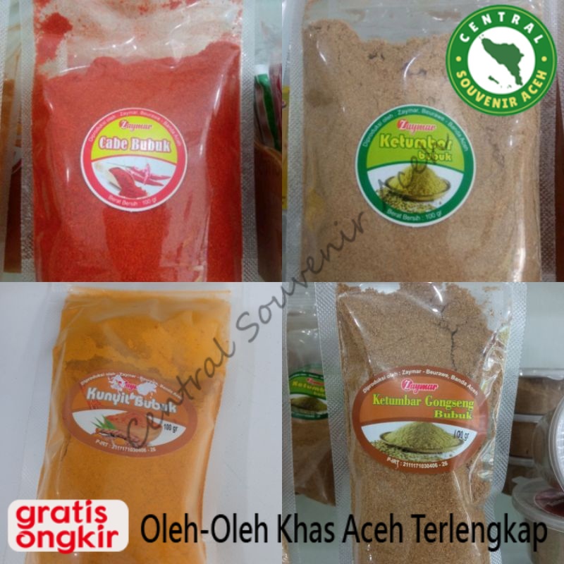 

ZAYMAR Bumbu Dapur | Cabe Bubuk, Kunyit Bubuk, Ketumbar Bubuk, Ketumbar Gongseng Kemasan Refill 100 g