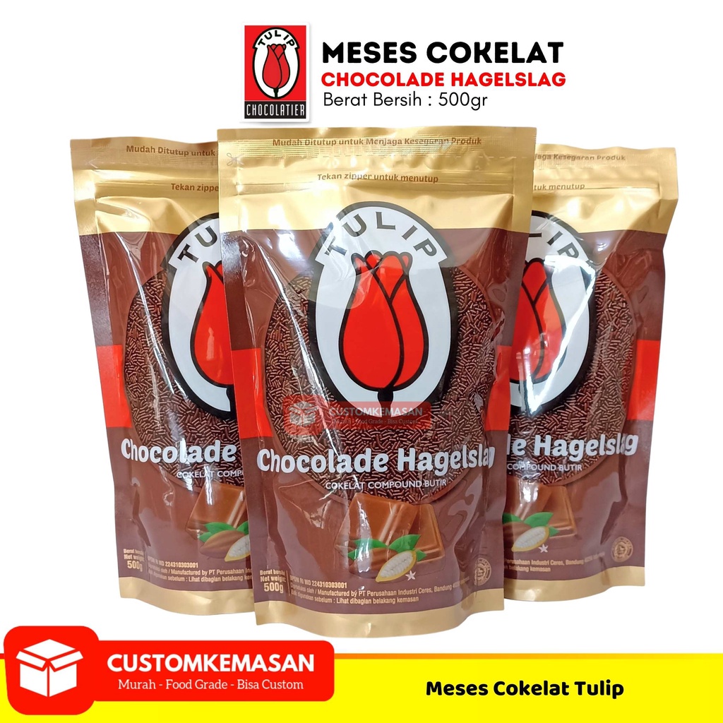 

Tulip Meses Coklat Tulip / Meses Coklat 500gr / Coklat Butiran / Meses Coklat / Coklat Butir Tulip