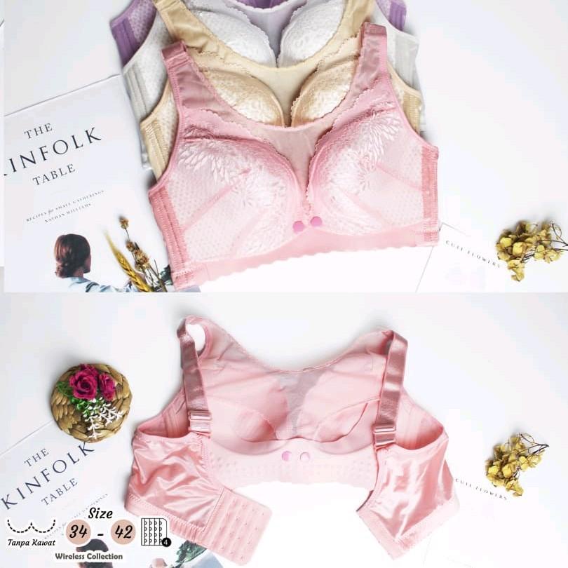 Bra menyusui Nursing Bh busa tipis tanpa kawat Seamless model kemben size 34-42