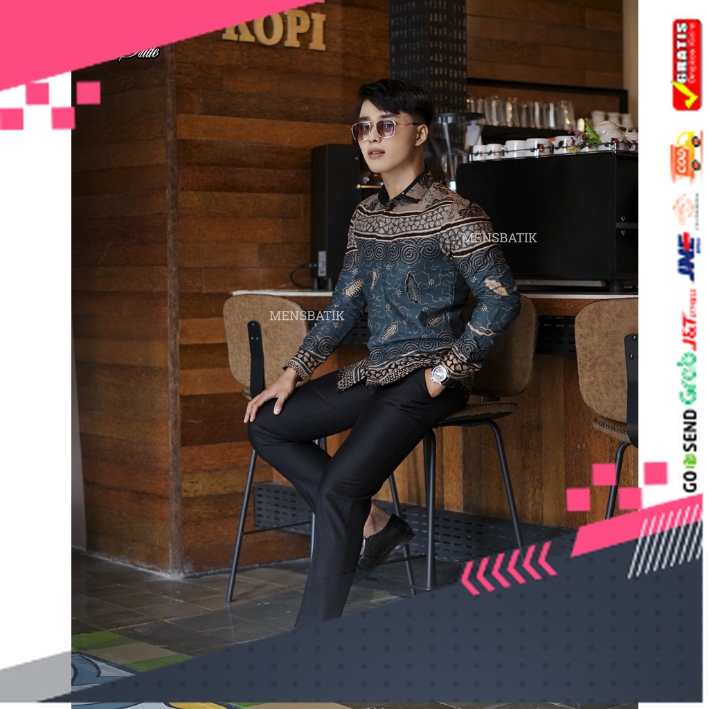 BATIK STYLE JAWA KEREN TERLARIS /MENSBATIK - batik pria - kemeja batik - batik pria lengan panjang -