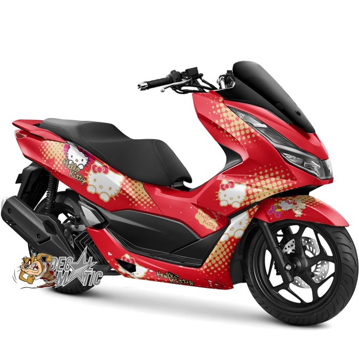 Stiker PCX Full Body - Decal Full Body Motor Honda PCX 150 PCX160 Hello Kitty 4