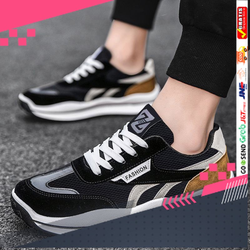 UKURAN SIZE 37 38 39 40 41 42 43 44 45 /Sepatu Sneakers Import Trend Fashion Casual Korea Kets Runni